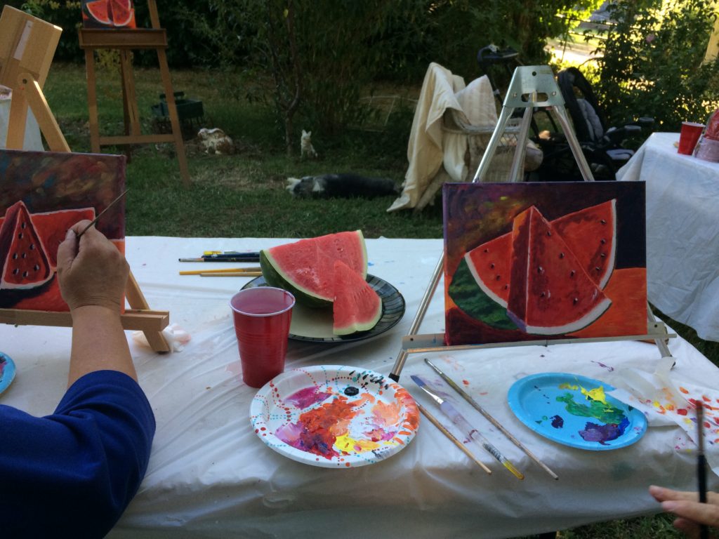 Watermelon Paint Along Class